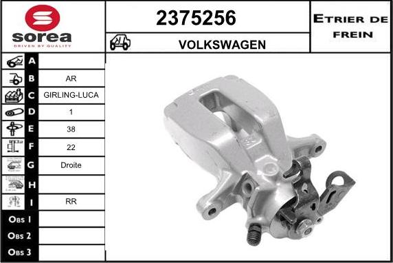 EAI 2375256 - Bremssattel alexcarstop-ersatzteile.com