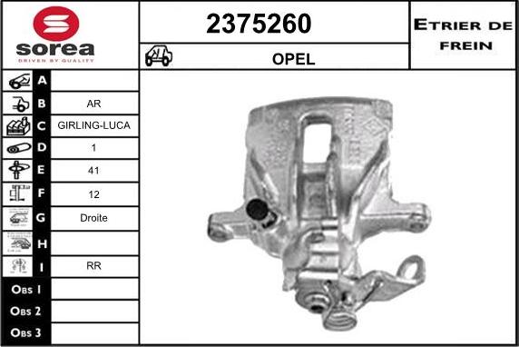 EAI 2375260 - Bremssattel alexcarstop-ersatzteile.com