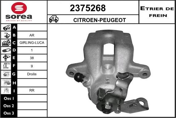 EAI 2375268 - Bremssattel alexcarstop-ersatzteile.com