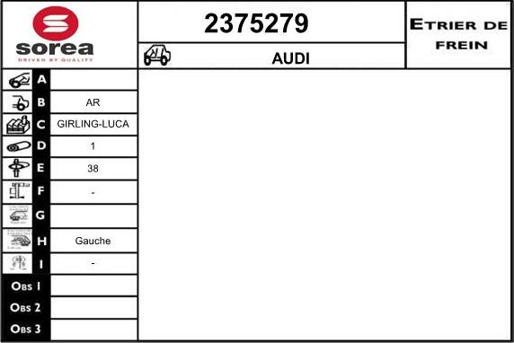 EAI 2375279 - Bremssattel alexcarstop-ersatzteile.com