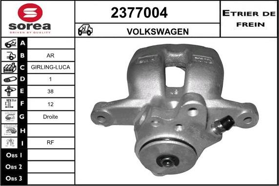 EAI 2377004 - Bremssattel alexcarstop-ersatzteile.com