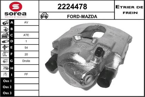 EAI 2224478 - Bremssattel alexcarstop-ersatzteile.com