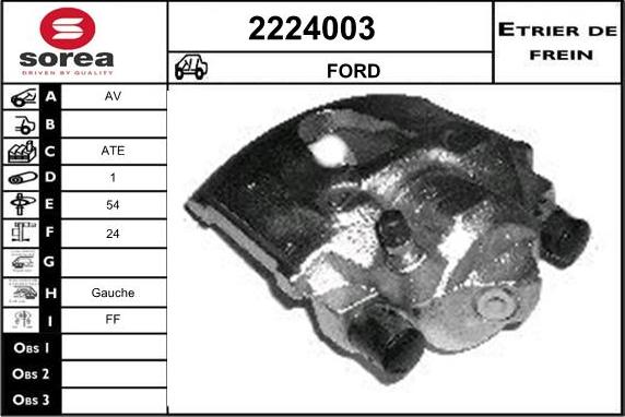 EAI 2224003 - Bremssattel alexcarstop-ersatzteile.com