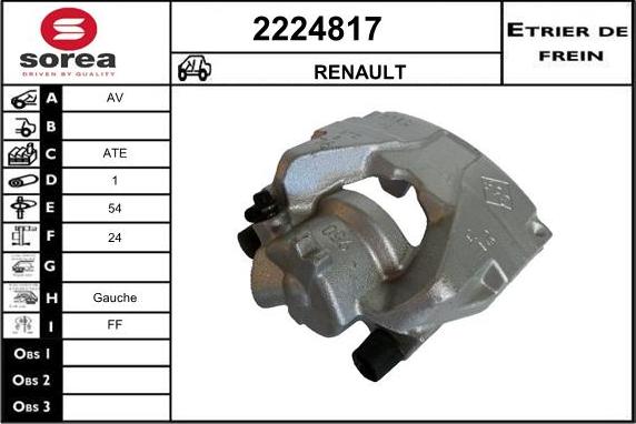 EAI 2224817 - Bremssattel alexcarstop-ersatzteile.com