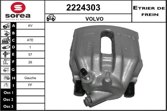 EAI 2224303 - Bremssattel alexcarstop-ersatzteile.com