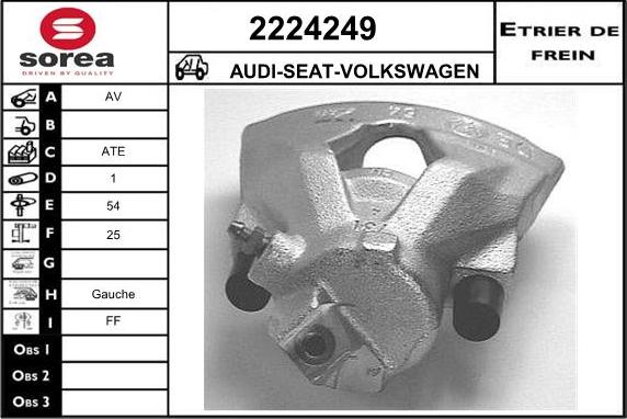 EAI 2224249 - Bremssattel alexcarstop-ersatzteile.com