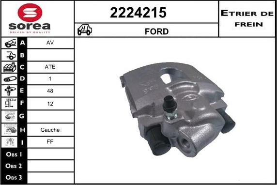 EAI 2224215 - Bremssattel alexcarstop-ersatzteile.com