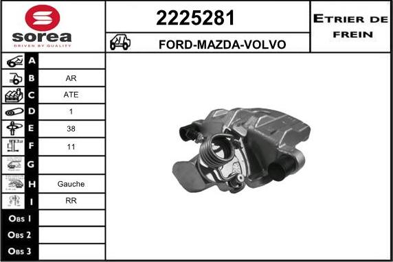 EAI 2225281 - Bremssattel alexcarstop-ersatzteile.com