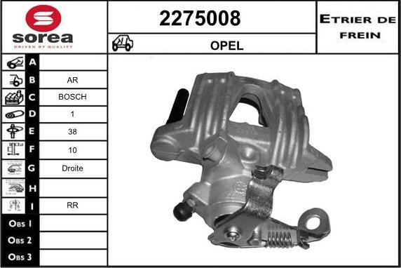 EAI 2275008 - Bremssattel alexcarstop-ersatzteile.com