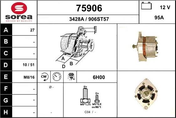 EAI 75906 - Generator alexcarstop-ersatzteile.com