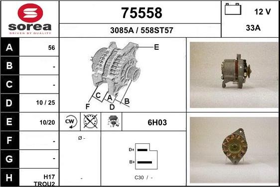 EAI 75558 - Generator alexcarstop-ersatzteile.com