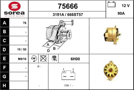 EAI 75666 - Generator alexcarstop-ersatzteile.com