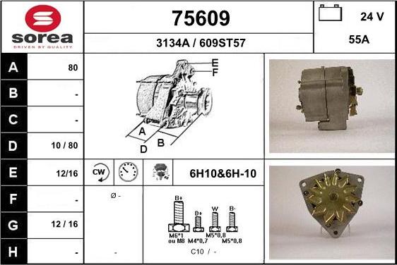 EAI 75609 - Generator alexcarstop-ersatzteile.com