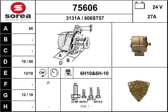 EAI 75606 - Generator alexcarstop-ersatzteile.com