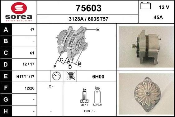 EAI 75603 - Generator alexcarstop-ersatzteile.com