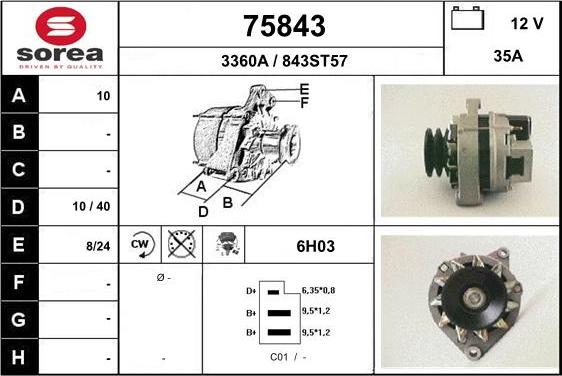 EAI 75843 - Generator alexcarstop-ersatzteile.com