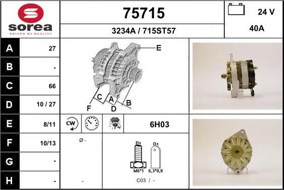 EAI 75715 - Generator alexcarstop-ersatzteile.com