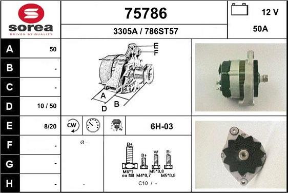 EAI 75786 - Generator alexcarstop-ersatzteile.com