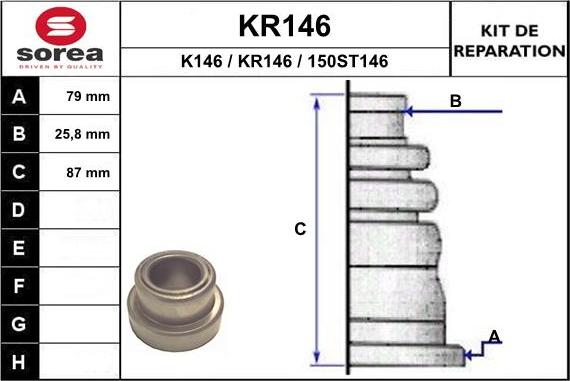 EAI KR146 - Faltenbalg, Antriebswelle alexcarstop-ersatzteile.com