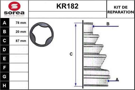 EAI KR182 - Faltenbalg, Antriebswelle alexcarstop-ersatzteile.com