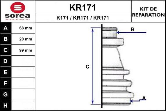 EAI KR171 - Faltenbalg, Antriebswelle alexcarstop-ersatzteile.com