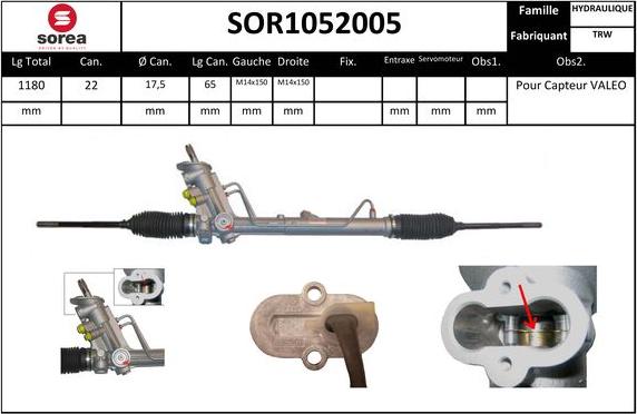 EAI SOR1052005 - Lenkgetriebe alexcarstop-ersatzteile.com