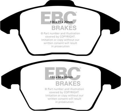 Denckermann B111120 - Bremsbelagsatz, Scheibenbremse alexcarstop-ersatzteile.com