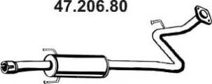 Eberspächer 47.206.80 - Mittelschalldämpfer alexcarstop-ersatzteile.com