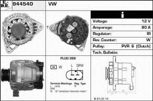 EDR 944540 - Generator alexcarstop-ersatzteile.com