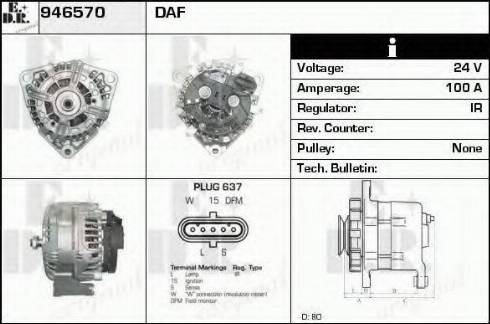 EDR 946570 - Generator alexcarstop-ersatzteile.com