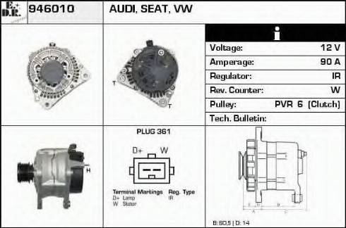 EDR 946010 - Generator alexcarstop-ersatzteile.com