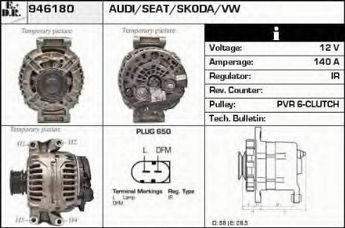 EDR 946180 - Generator alexcarstop-ersatzteile.com