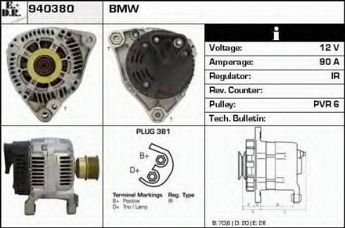 EDR 940380 - Generator alexcarstop-ersatzteile.com