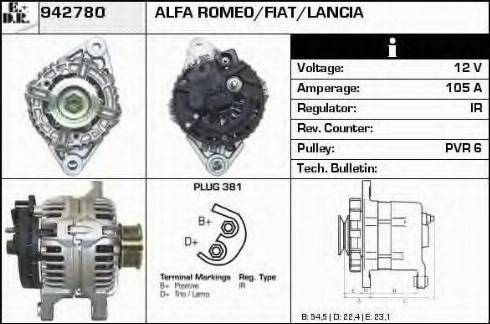 EDR 942780 - Generator alexcarstop-ersatzteile.com