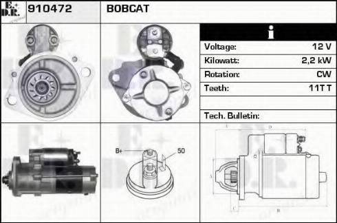 EDR 910472 - Starter alexcarstop-ersatzteile.com