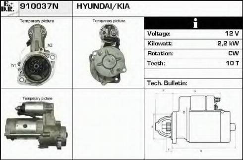 EDR 910037N - Starter alexcarstop-ersatzteile.com