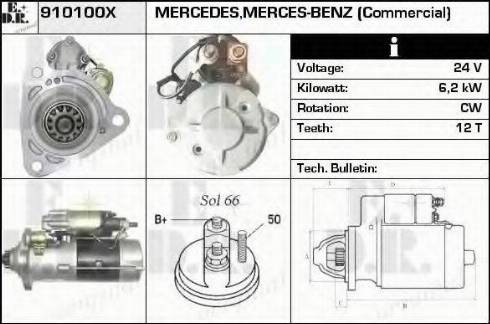 EDR 910100X - Starter alexcarstop-ersatzteile.com