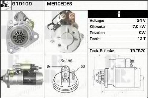 EDR 910100 - Starter alexcarstop-ersatzteile.com