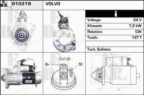 EDR 910319 - Starter alexcarstop-ersatzteile.com