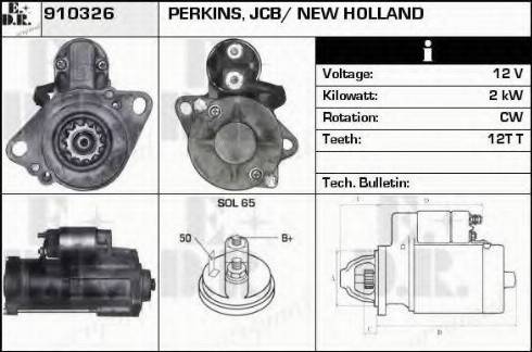 EDR 910326 - Starter alexcarstop-ersatzteile.com