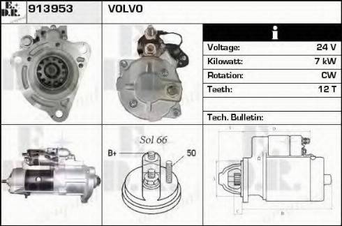 EDR 913953 - Starter alexcarstop-ersatzteile.com