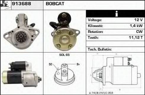 EDR 913688 - Starter alexcarstop-ersatzteile.com