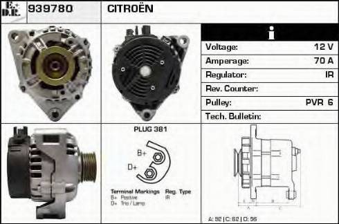 EDR 939780 - Generator alexcarstop-ersatzteile.com