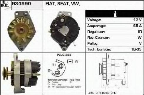 EDR 934990 - Generator alexcarstop-ersatzteile.com