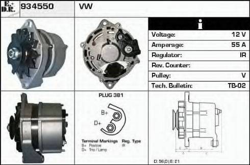 EDR 934550 - Generator alexcarstop-ersatzteile.com