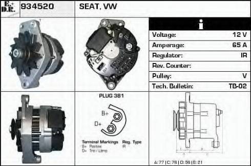 EDR 934520 - Generator alexcarstop-ersatzteile.com