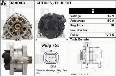 EDR 934043 - Generator alexcarstop-ersatzteile.com