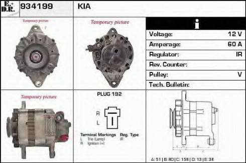 EDR 934199 - Generator alexcarstop-ersatzteile.com