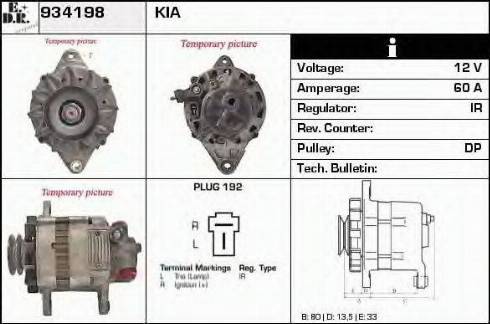 EDR 934198 - Generator alexcarstop-ersatzteile.com