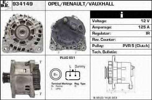 EDR 934149 - Generator alexcarstop-ersatzteile.com